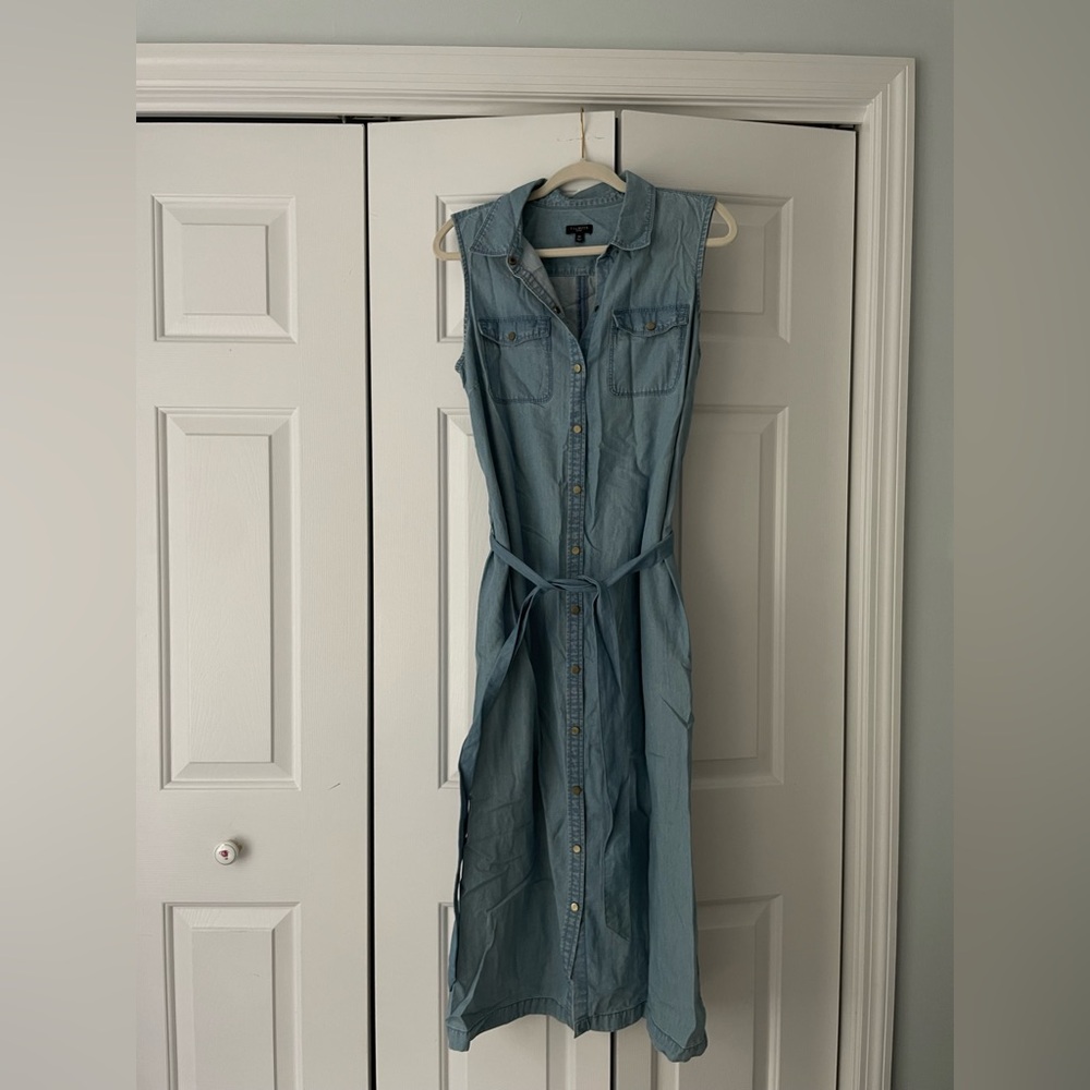Talbots Chambray Midi Dress